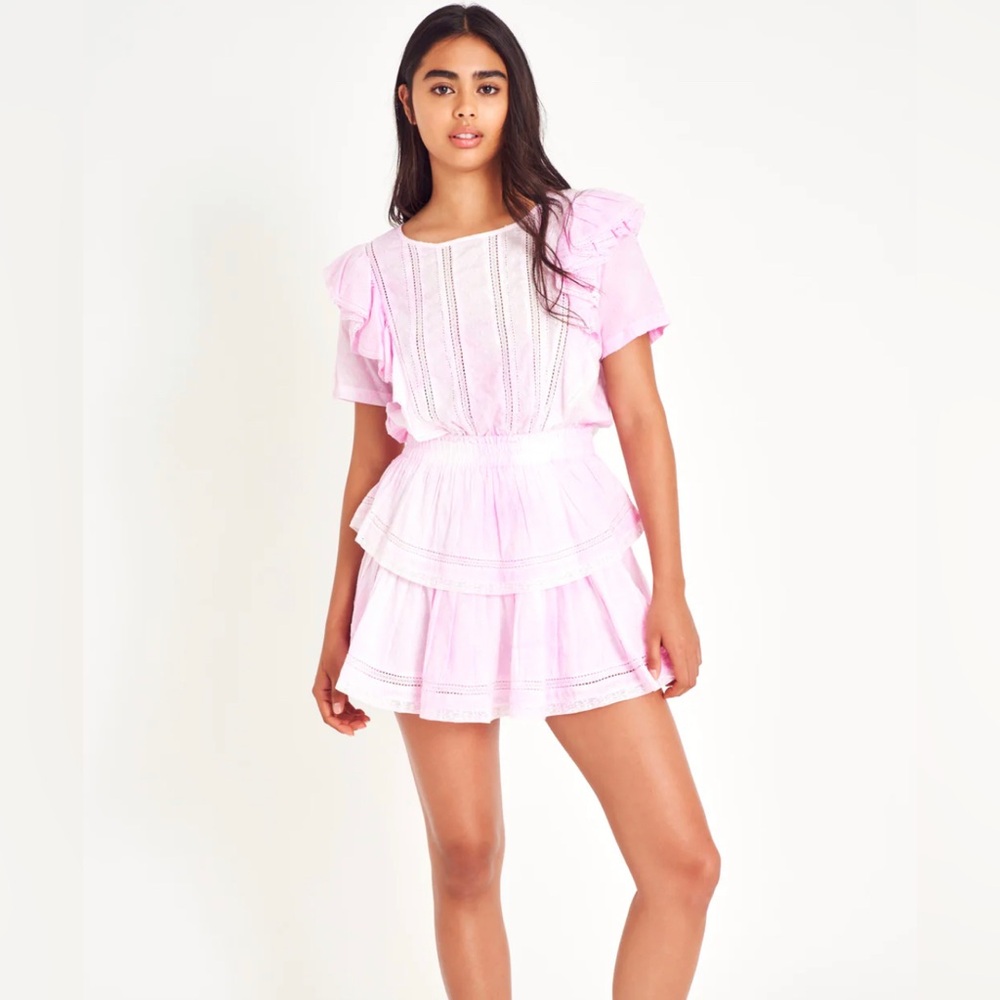 Natasha Heritage Mini Dress Size Petite in Peony Pink